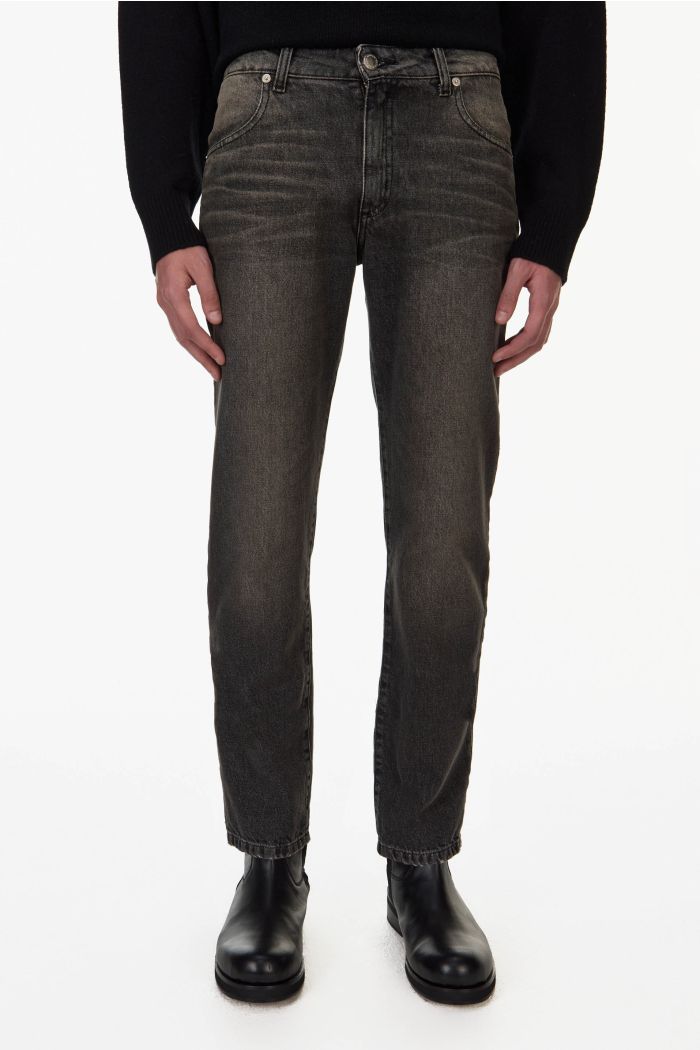 GENDERLESS SLIM BLACK PANT
