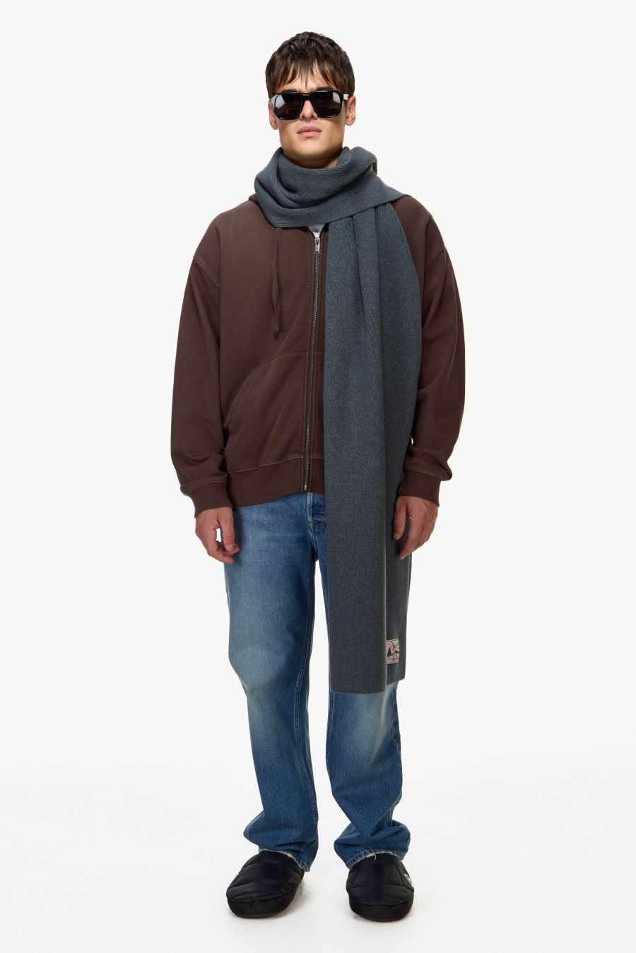 ESSENTIAL DYED ZIP HOODIE