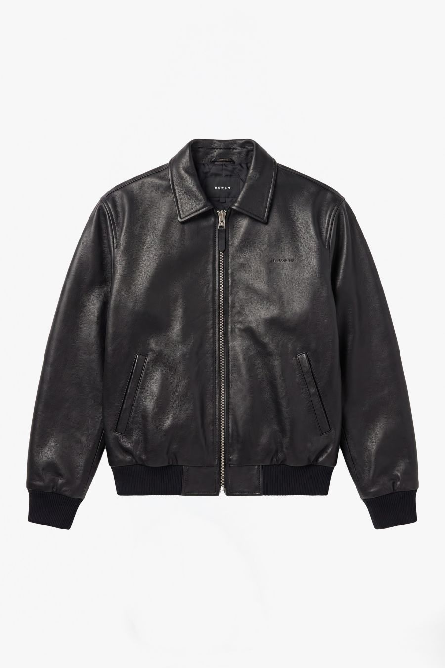 BOMBER LEATHER JACKET