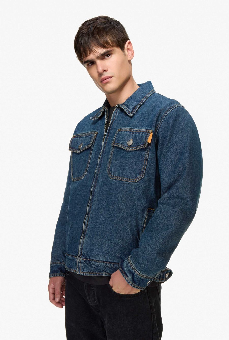 ZIP DENIM JACKET