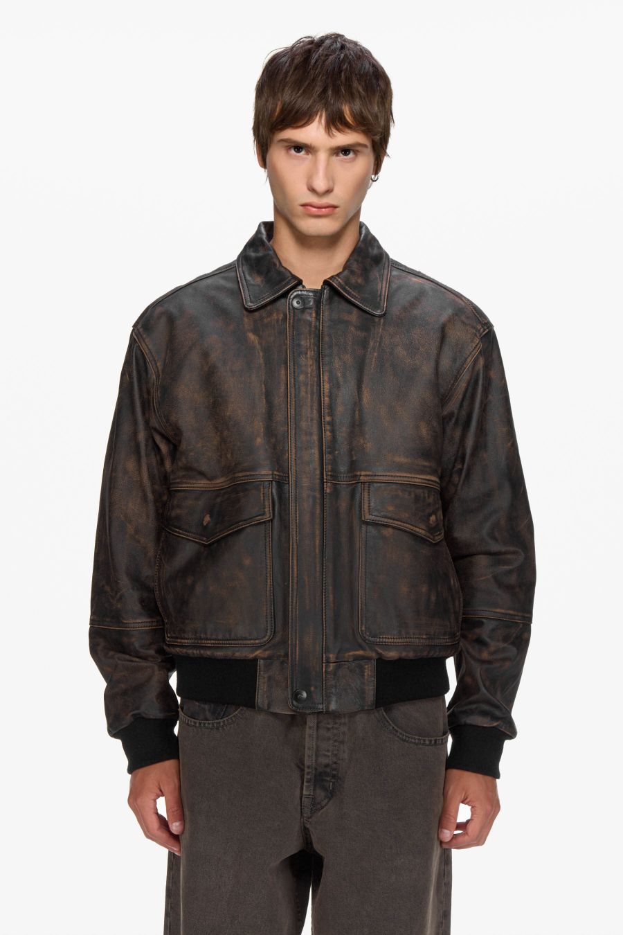 AVIATOR LEATHER JACKET