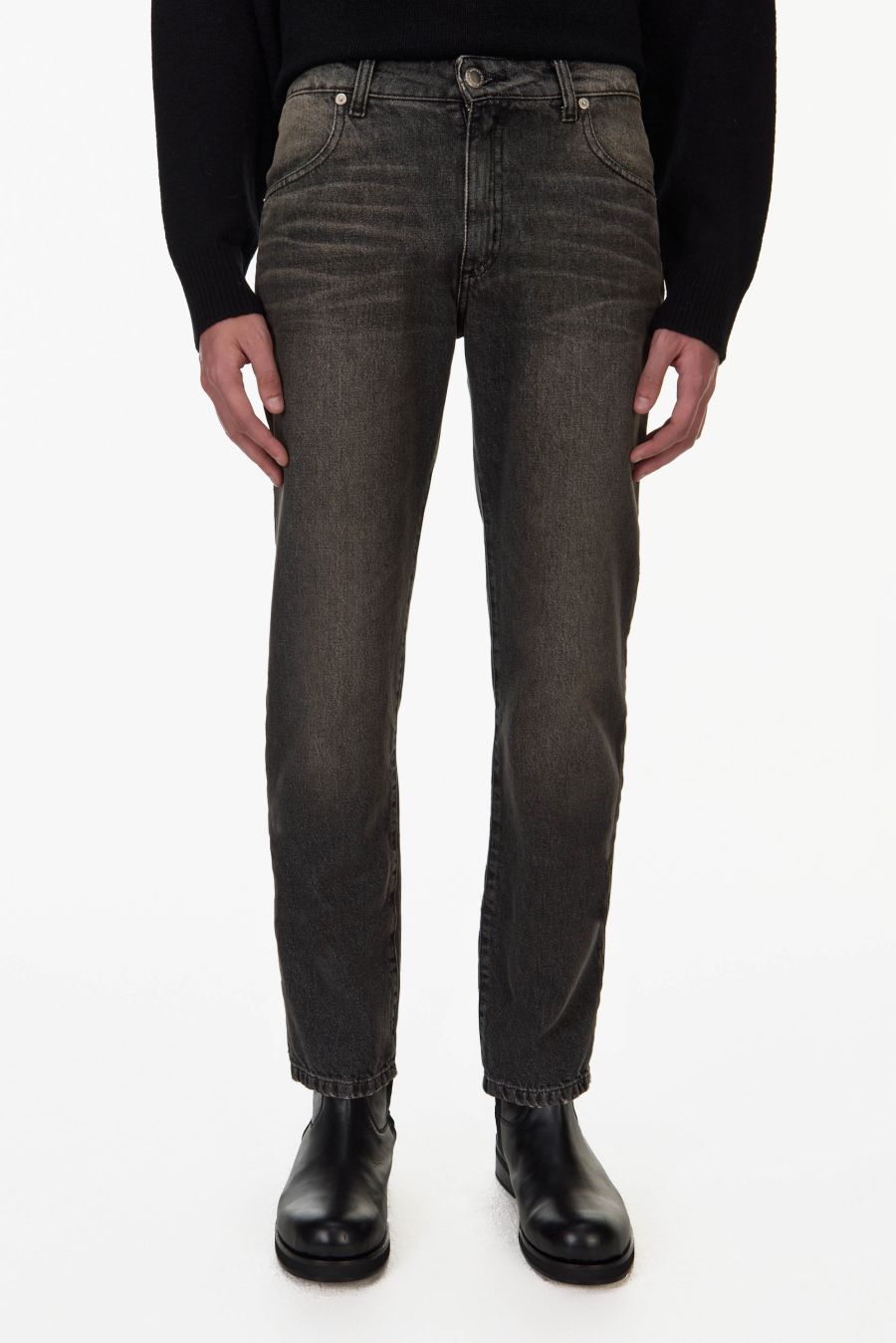 GENDERLESS SLIM BLACK PANT