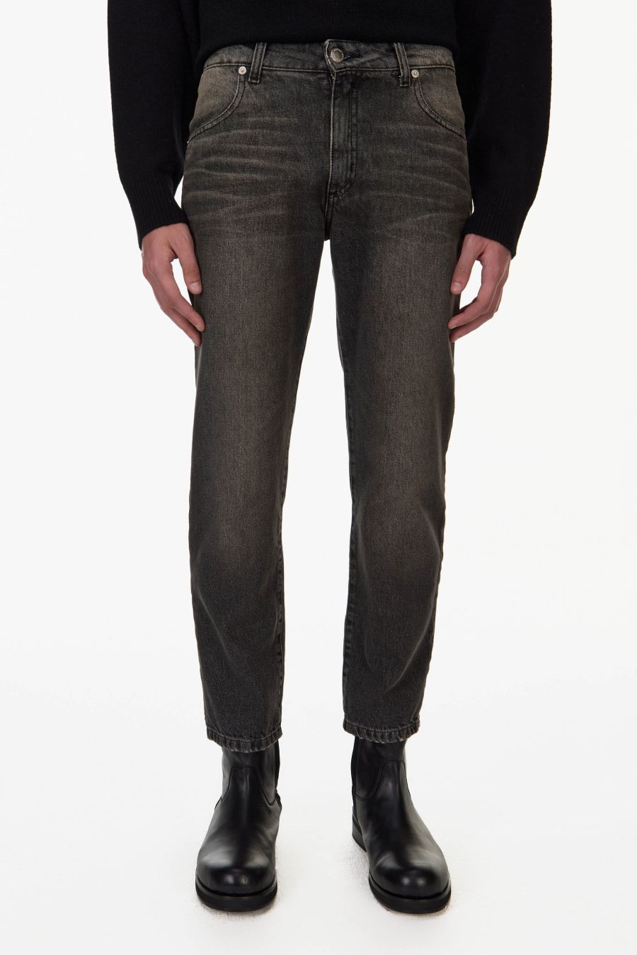 GENDERLESS SLIM BLACK PANT