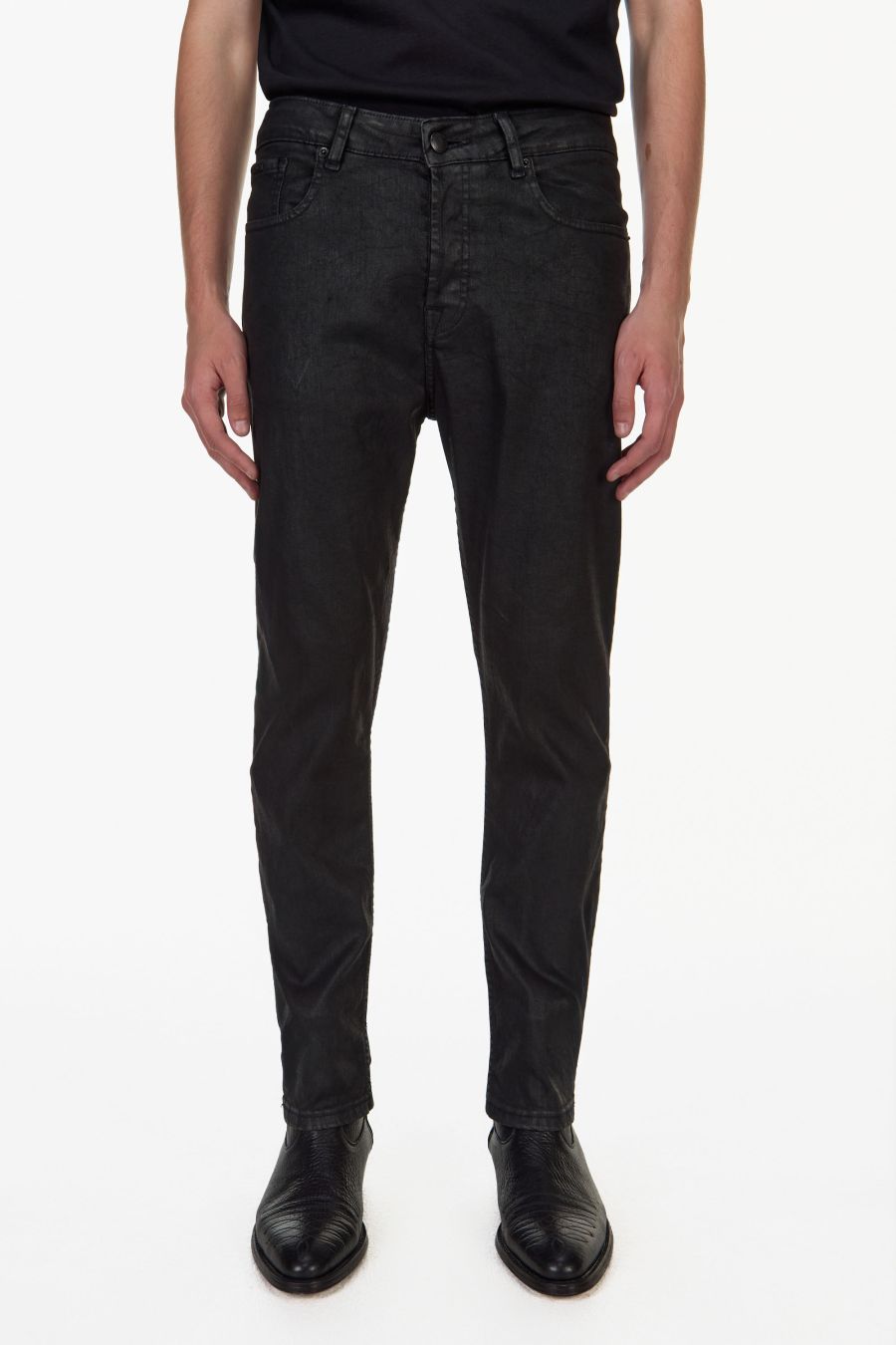 JAGGER BLACK COATED PANT