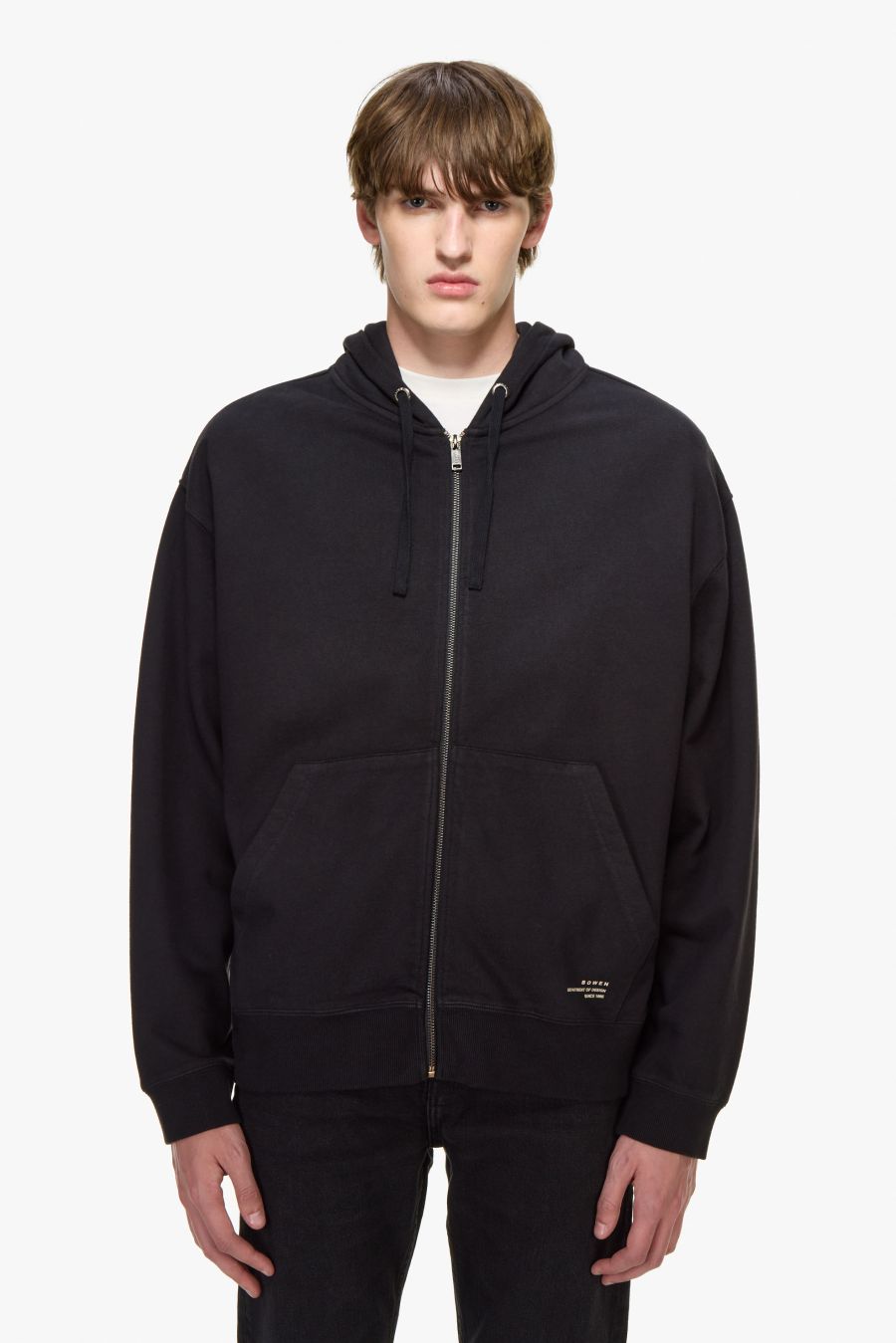 ESSENTIAL DYED ZIP HOODIE