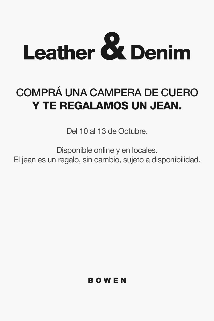 LEATHER & DENIM