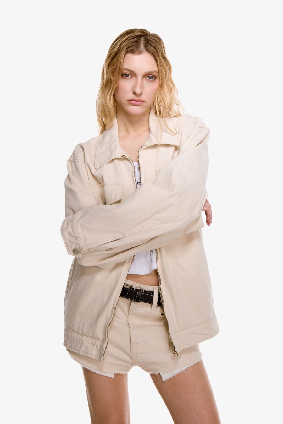 ZIP COTTON JACKET